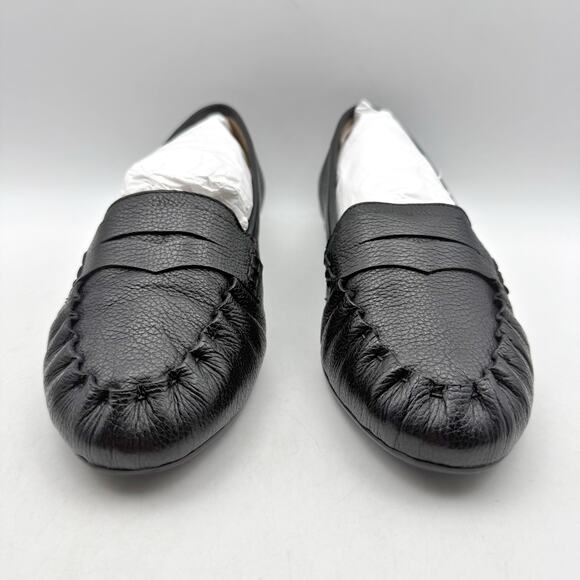 Bernardo Womens Sage Flats US 8.5 M Black Leather Slip On NIB display picture 2